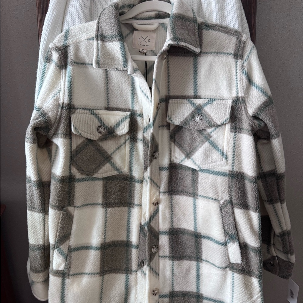Thread & Supply Cozy Plaid Jacket